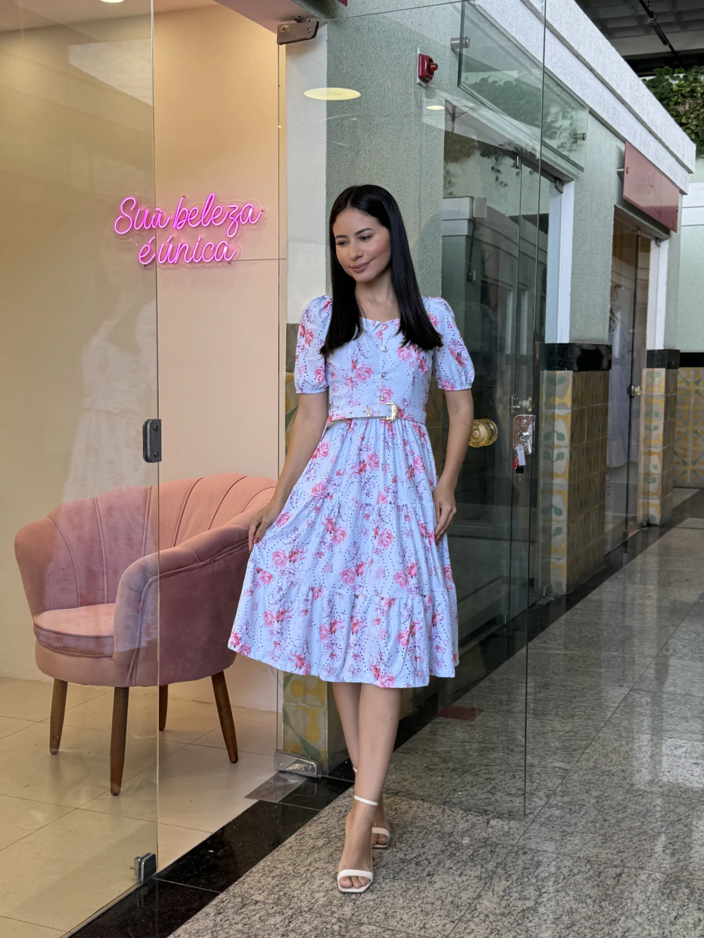Vestido Jaya - Laise - azul estampado