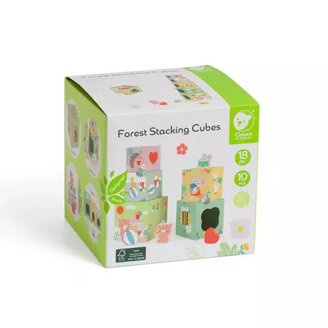 Cubos Apilables y Encastrables Bosque - Classic World
