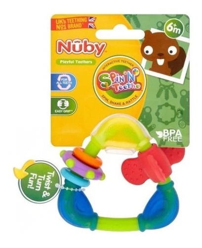 Mordillo Nuby Spin Mover Y Girar +6meses