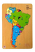 Rompecabezas Mapa América Del Sur Encastre Tak Tak - comprar online