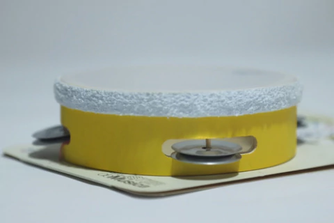 Pandereta Eco Percusión Instrumento Musical Madera Minimento