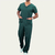Conjunto Pijama Cirurgico Masculino Verde Escuro