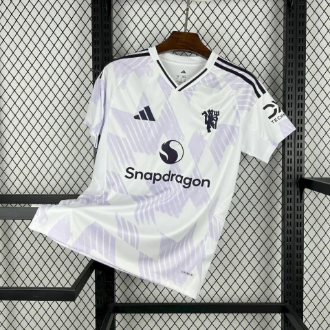 Camisa Manchester United II 2025/26 Branco e Roxo - Adidas - Masculino Torcedor - comprar online