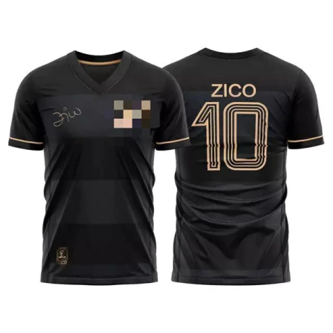 Camisa CRF Zico 10 Preto e Dourado - Masculina Torcedor - comprar online