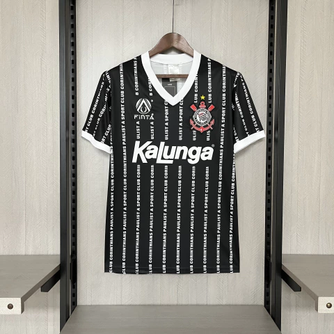 Camisa Retrô Corinthians III 1994 - Preto e Branco - Finta - comprar online