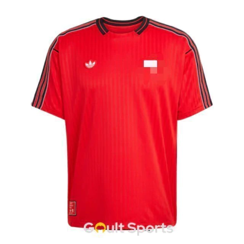 Camisa CRF Terrace Icons 2025 - Vermelho Adidas - Unissex - comprar online
