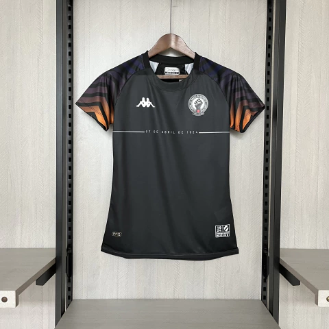 Camisa Vasco Treino 2024/2025 Preto - Kappa Feminina Torcedor - comprar online