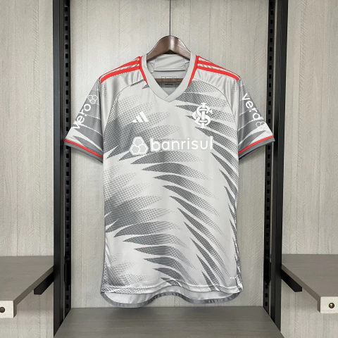 Camisa Internacional III Com Patrocínios 2024/25 Cinza - Masculina Torcedor