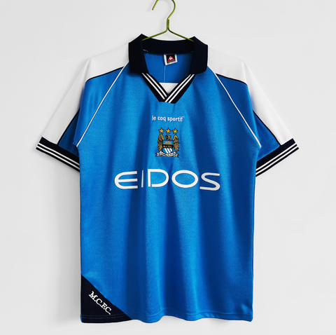 Camisa I Manchester City Retrô 1999/01 - Azul - comprar online