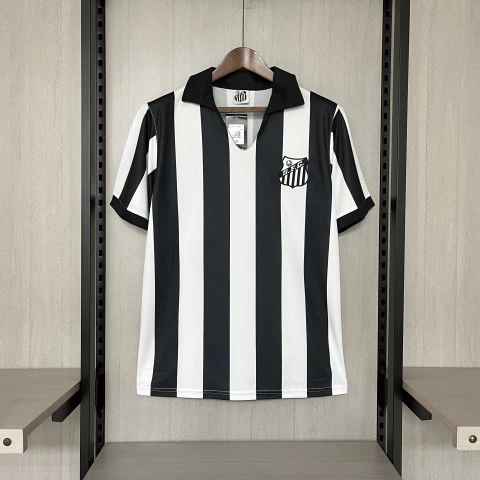 Camisa Santos Retrô II 1956/98 Preto e Branco - comprar online