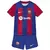 Conjunto Infantil Barcelona 23/24 Azul Grená - Camisa e Shorts - Nike