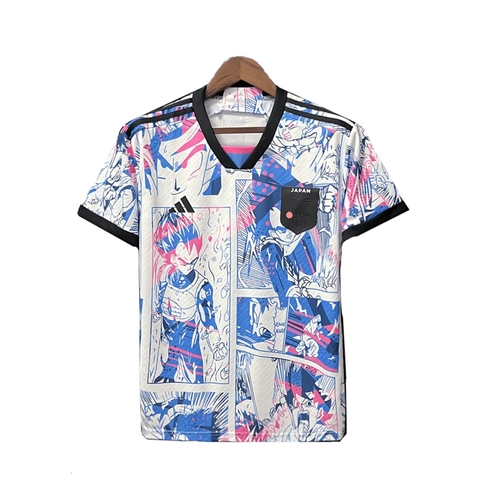 Camisa Japão Dragon Ball 24/25 Branco e Azul - Masculina Torcedor