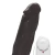 Pênis de Borracha Com Vibrador, Ventosa e Saco 19cm x 5,5cm Preto Ares na internet