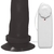 Pênis de Borracha Com Vibrador e Ventosa 16cm x 4cm Preto Amon - loja online