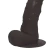 Pênis de Borracha Com Ventosa e Saco 17cm x 3,5cm Preto Theo - comprar online