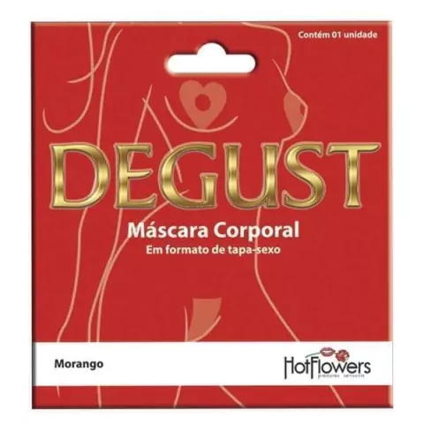 Máscara Corporal Celulose Tapa Sexo Degust Morango