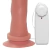 Pênis de Borracha Com Vibrador e Ventosa 16cm x 4cm Pele Amon
