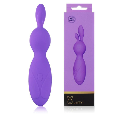 Vibrador Estimulador Recarregável Roxo Coelho Wynyi