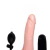 Pênis Inflável Com Vibrador, Ventosa e Saco 19cm x 4cm Pele Inflatable
