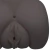 Imagem do Masturbador Realístico Formato de Bunda Com Ânus e Vagina Preto Suzana