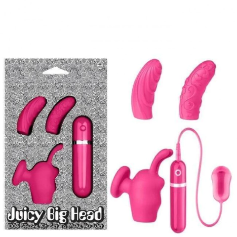 Vibrador Cápsula Bullet Rosa Com Textura Estimuladora
