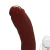Pênis de Borracha Com Vibrador, Ventosa e Saco 21cm x 5,5cm Marrom Zeus - Minha Sedução