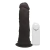 Pênis Com Vibrador e Ventosa 18cm x 4,7cm Preto Pietro