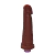 Pênis de Borracha Com Vibrador e Saco 20cm x 4,5cm Marrom Héracles - comprar online