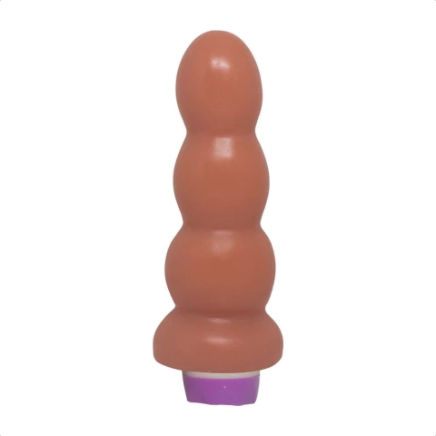 Plug Anal Escalonado Grande Com Vibrador Pele Arthur