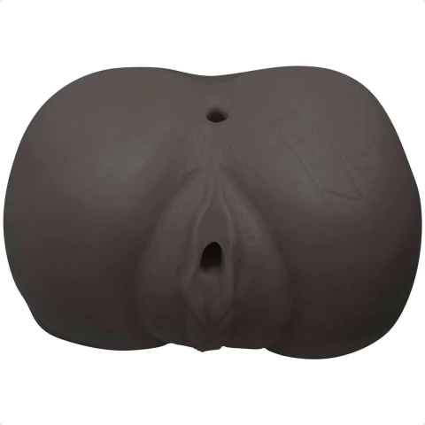 Masturbador Realístico Formato de Bunda Com Ânus e Vagina Preto Ayla
