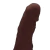 Pênis Com Vibrador Cyberskin 17cm x 3,5cm Marrom Vander na internet
