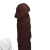 Pênis de Borracha Com Vibrador, Ventosa e Saco 21cm x 5cm Marrom Heitor - comprar online