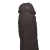 Pênis de Borracha Com Vibrador e Saco 19cm x 5,5cm Preto Ares - Minha Sedução