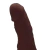 Pênis Com Vibrador Cyberskin 17cm x 3,5cm Marrom Vander
