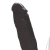 Pênis de Borracha Com Vibrador, Ventosa e Saco 19cm x 5,5cm Preto Ares
