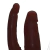 Imagem do Pênis Com Vibrador e Ventosa Duplo 17cm x 3,8cm Marrom Jander