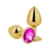PLUG ANAL DOURADO REDONDO GRANDE - loja online