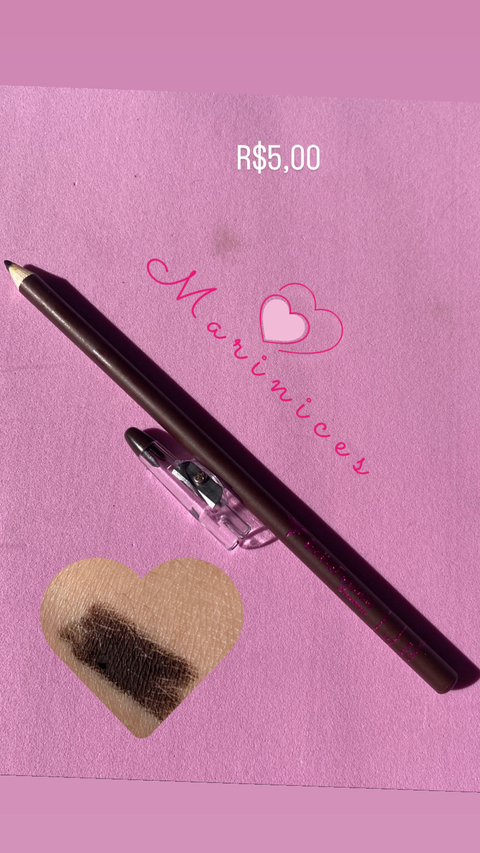Lapis de olho marrom com apontador