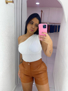 Shorts couro