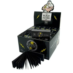 FILTROS TIPS ZEUS MINI BLACK 50 LEAVES
