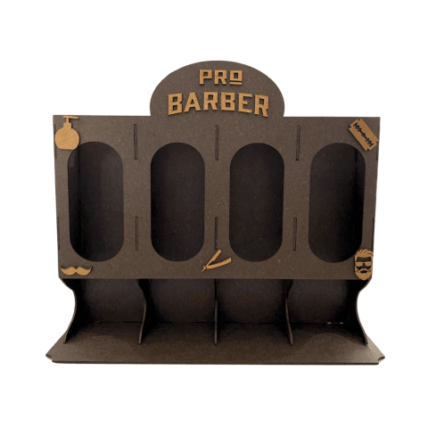 Expositor de Pomadas Pro Barber MDF