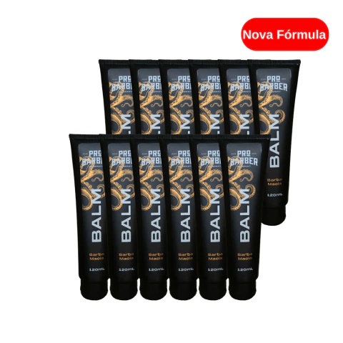 Fardo 12un Balm para Barba Pro Barber 120ml - Nova Fórmula