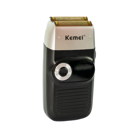 Shaver Kemei KM 2026 Preto/Branco Bivolt