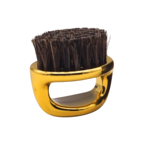 Escova de Dedo Barber Pro Finger Brush Dourada