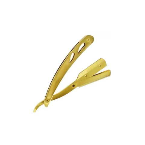 Navalhete de Barbear com Trava Dourado