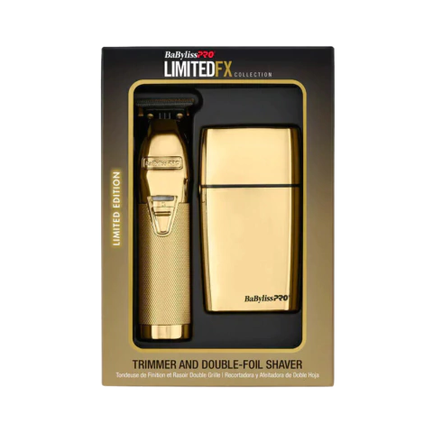 Combo Babyliss Máquina de Acabamento + Shaver Collection LimitedFX Gold