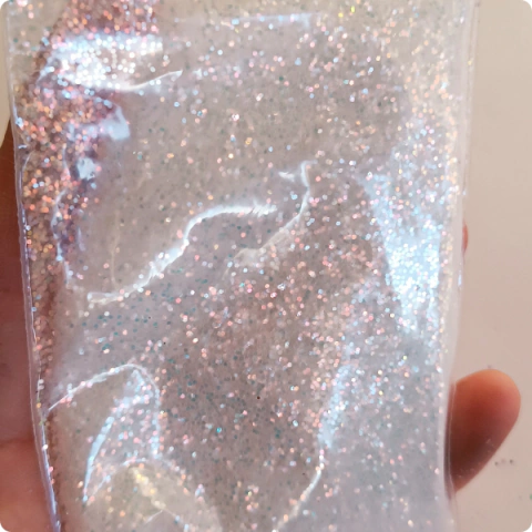 Glitter Blanco Salmón