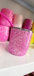 HOLOGRAFIC PINK ✨Mate - Azucarera/Yerbera - Termos - Icónico Glitter