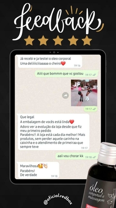 ÓLEO CORPORAL E DE MASSAGEM 120ML na internet