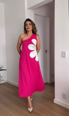 Imagem do Vestido Flor - Uma alça verão